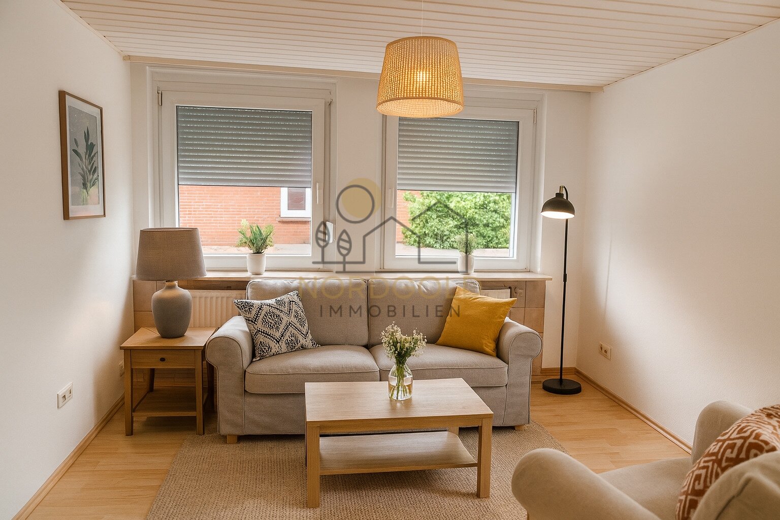 Einliegerwohnung - Helles Wohnzimmer mit natürlichem Licht Einliegerwohnung - Helles Wohnzimmer mit natürlichem Licht