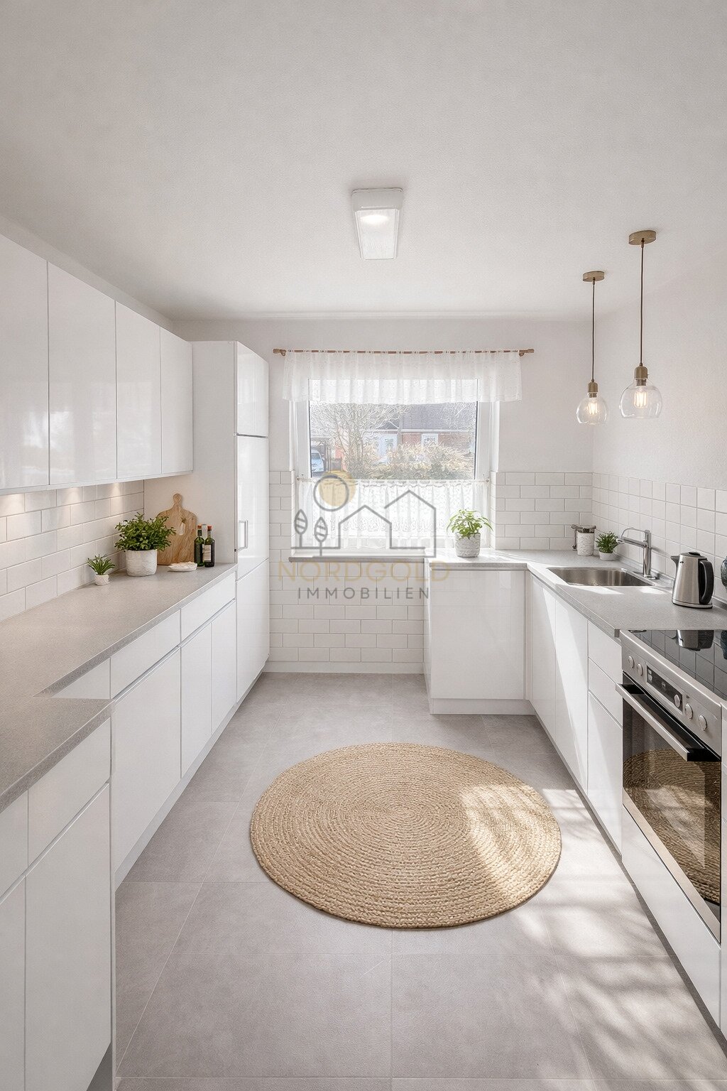 so könnte die Küche aussehen (Idee)