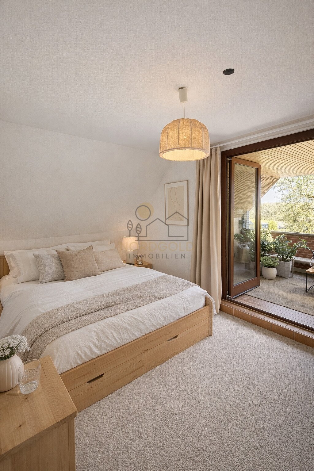 Schlafzimmer OG m. Zugang Loggia