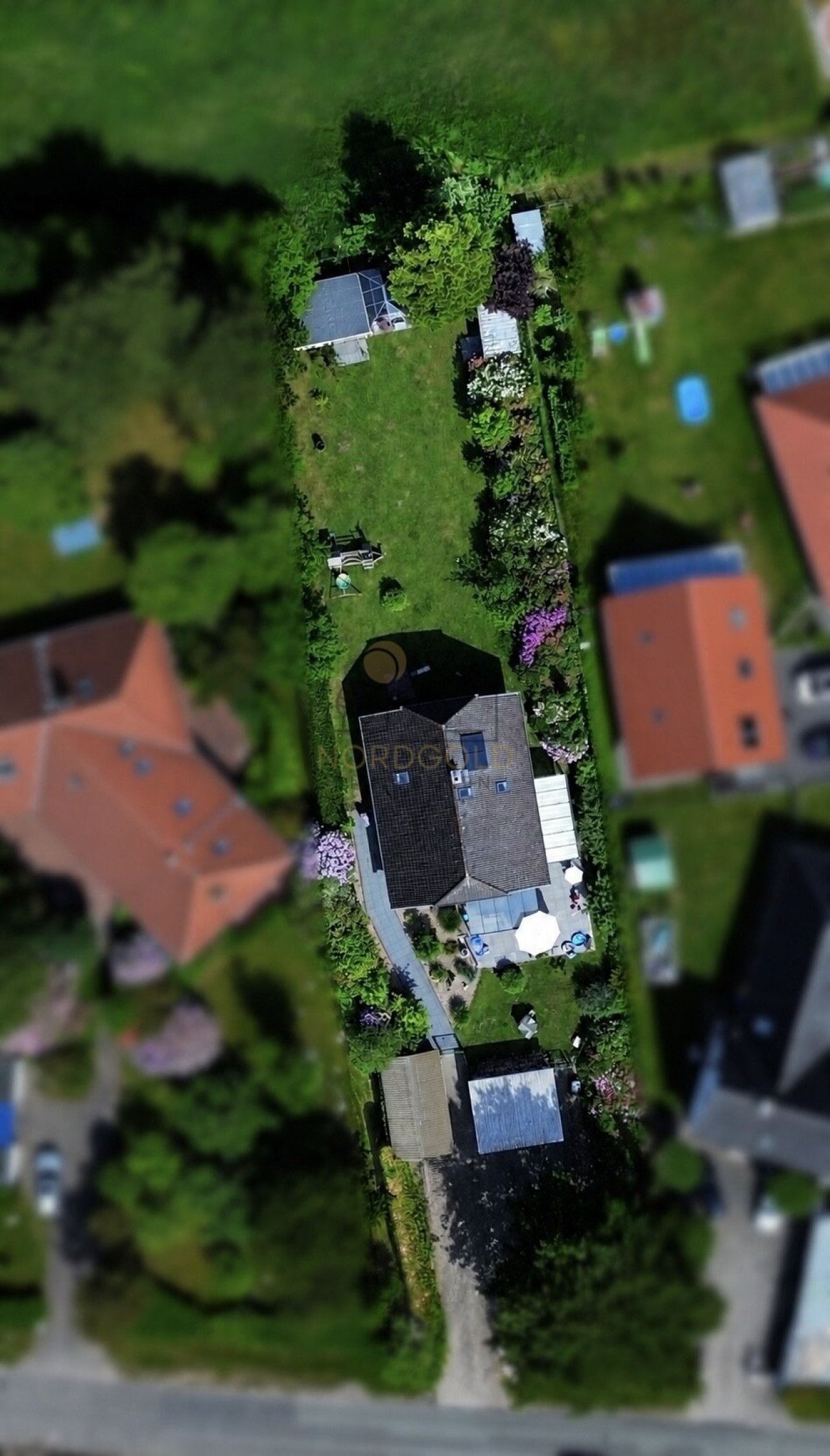 Luftaufnahme - großes Grundstück Luftaufnahme - großes Grundstück